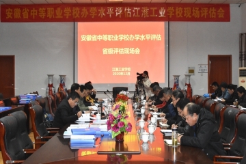 安徽省教育厅派出专家组对江淮工业学校申报B类校进行现场评估
